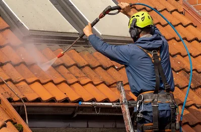 Démoussage et hydrofuge de toiture à Montmerrei